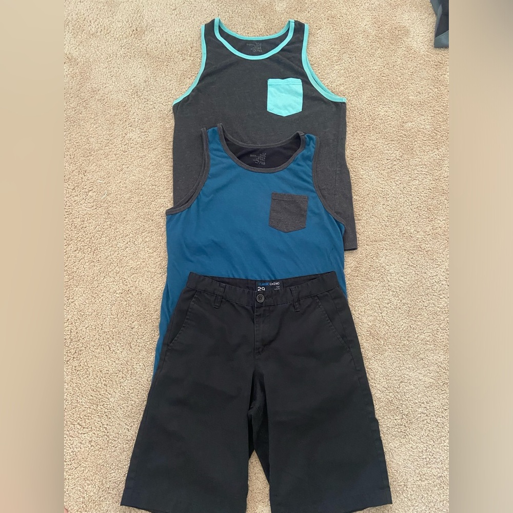 Blue Crown Shorts and tops bundle lot of 3